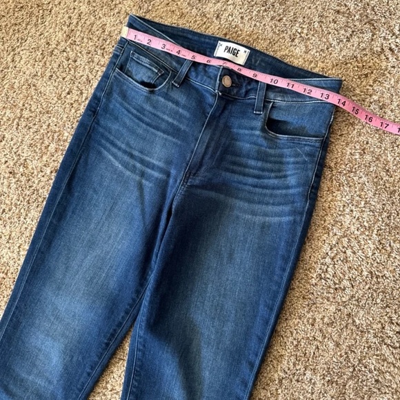 PAIGE Colette High-Rise Raw-Hem Crop Flare Jeans 
size 28 - Picture 9 of 12